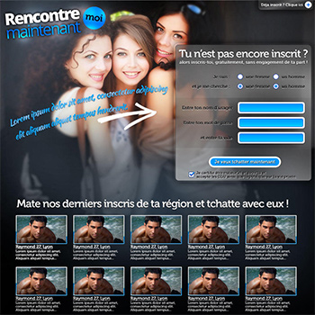 page de vente : rencontre